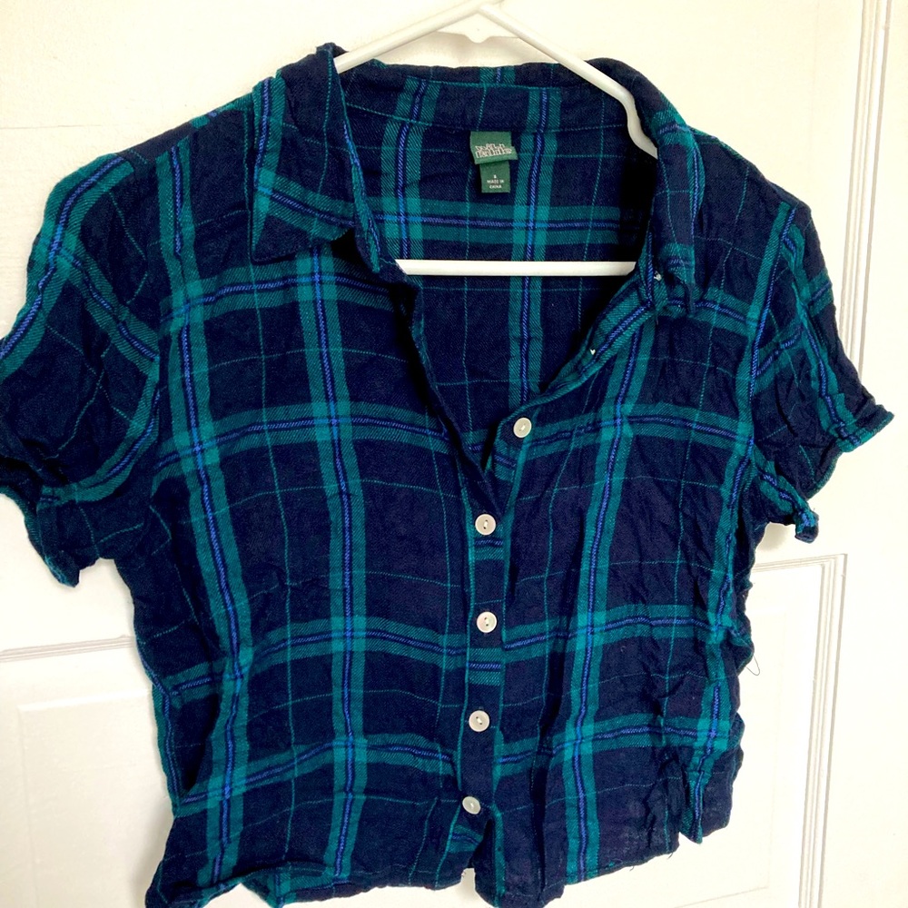 Wild Fable Cropped Button Up - Picture 2 of 5